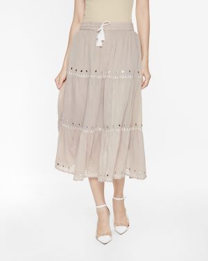 Váy Bút Chì Nữ Eyelet